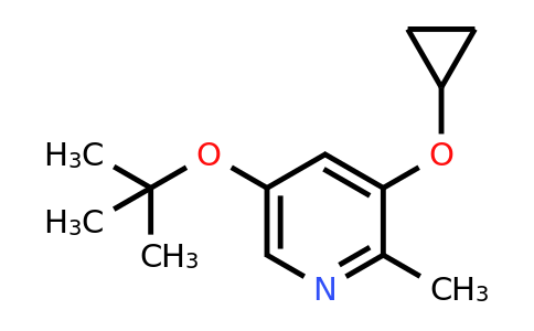 CAS 1243285-11-1 | 5-Tert-butoxy-3-cyclopropoxy-2-methylpyridine