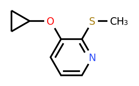 CAS 1243285-12-2 | 3-Cyclopropoxy-2-(methylsulfanyl)pyridine
