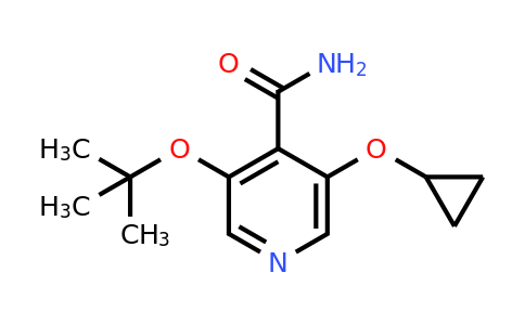 CAS 1243285-52-0 | 3-Tert-butoxy-5-cyclopropoxyisonicotinamide