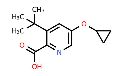 CAS 1243285-69-9 | 3-Tert-butyl-5-cyclopropoxypicolinic acid