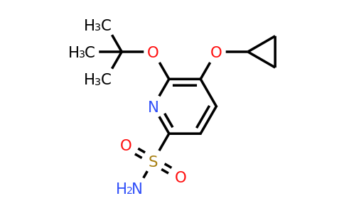 CAS 1243285-71-3 | 6-Tert-butoxy-5-cyclopropoxypyridine-2-sulfonamide