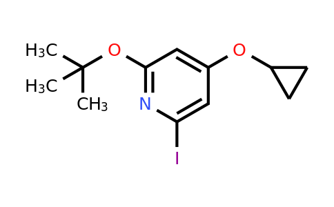 CAS 1243285-75-7 | 2-Tert-butoxy-4-cyclopropoxy-6-iodopyridine