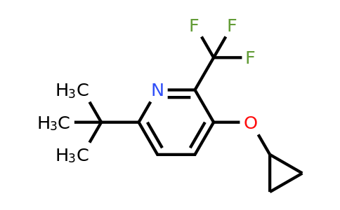 CAS 1243285-86-0 | 6-Tert-butyl-3-cyclopropoxy-2-(trifluoromethyl)pyridine