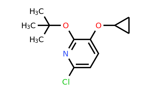 CAS 1243285-89-3 | 2-Tert-butoxy-6-chloro-3-cyclopropoxypyridine