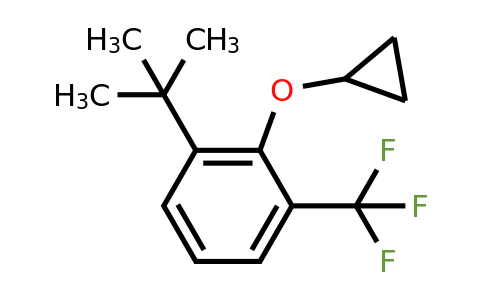 CAS 1243285-97-3 | 1-Tert-butyl-2-cyclopropoxy-3-(trifluoromethyl)benzene