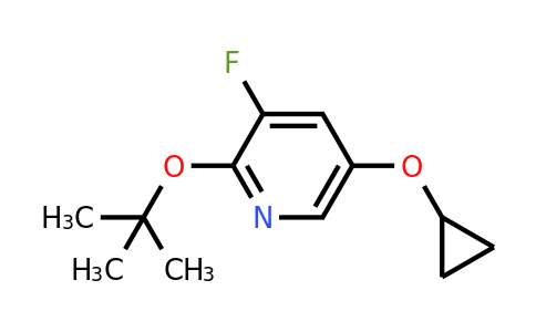 CAS 1243286-02-3 | 2-Tert-butoxy-5-cyclopropoxy-3-fluoropyridine
