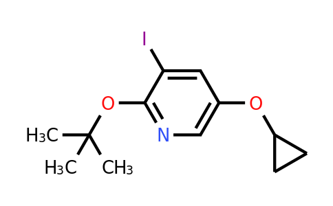 CAS 1243286-06-7 | 2-Tert-butoxy-5-cyclopropoxy-3-iodopyridine