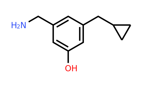 CAS 1243286-09-0 | 3-(Aminomethyl)-5-(cyclopropylmethyl)phenol