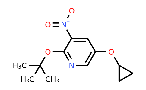 CAS 1243286-10-3 | 2-Tert-butoxy-5-cyclopropoxy-3-nitropyridine