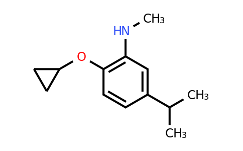 CAS 1243286-17-0 | 2-Cyclopropoxy-5-isopropyl-N-methylaniline