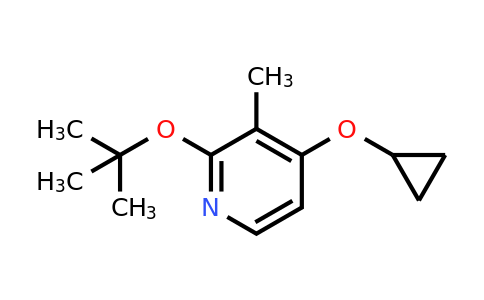 CAS 1243286-19-2 | 2-Tert-butoxy-4-cyclopropoxy-3-methylpyridine