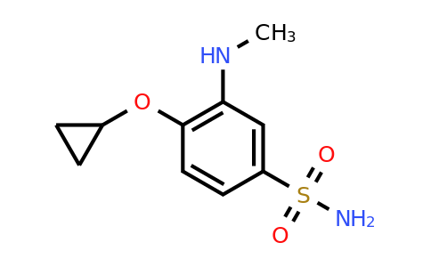 CAS 1243286-21-6 | 4-Cyclopropoxy-3-(methylamino)benzenesulfonamide