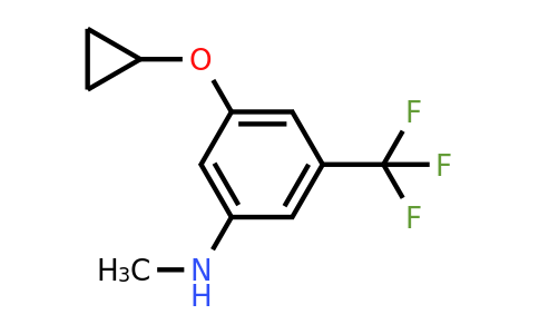 CAS 1243286-35-2 | 3-Cyclopropoxy-N-methyl-5-(trifluoromethyl)aniline
