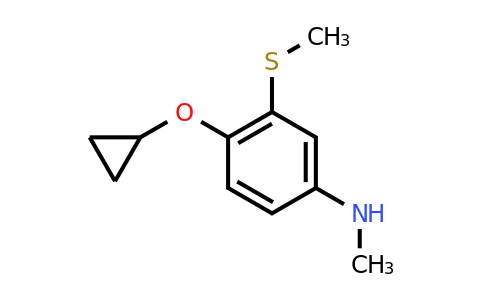 CAS 1243286-39-6 | 4-Cyclopropoxy-N-methyl-3-(methylsulfanyl)aniline
