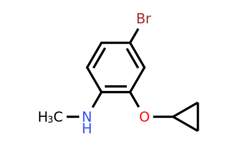 CAS 1243286-45-4 | 4-Bromo-2-cyclopropoxy-N-methylaniline
