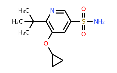 CAS 1243286-46-5 | 6-Tert-butyl-5-cyclopropoxypyridine-3-sulfonamide