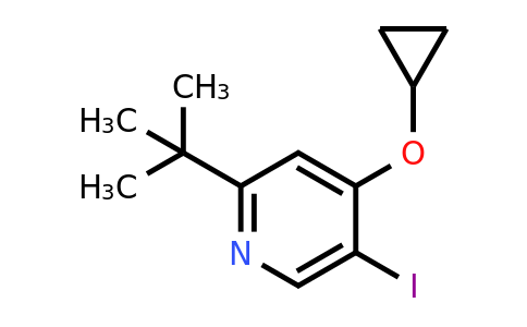 CAS 1243286-51-2 | 2-Tert-butyl-4-cyclopropoxy-5-iodopyridine