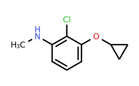 CAS 1243286-55-6 | 2-Chloro-3-cyclopropoxy-N-methylaniline