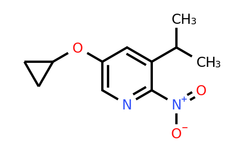 CAS 1243286-75-0 | 5-Cyclopropoxy-3-isopropyl-2-nitropyridine