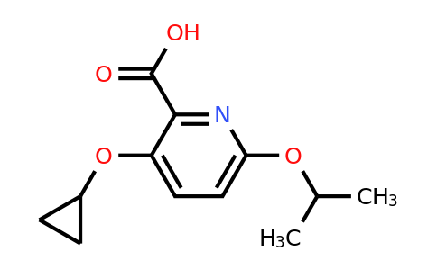 CAS 1243286-78-3 | 3-Cyclopropoxy-6-isopropoxypicolinic acid