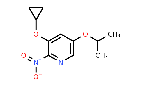 CAS 1243287-00-4 | 3-Cyclopropoxy-5-isopropoxy-2-nitropyridine