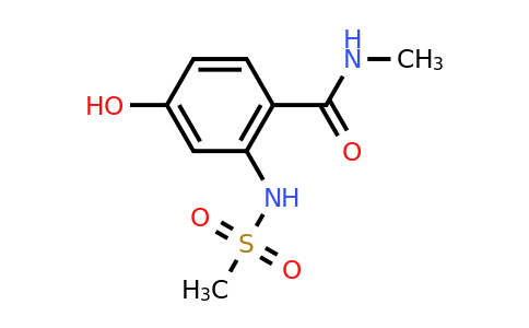 CAS 1243287-01-5 | 4-Hydroxy-N-methyl-2-(methylsulfonamido)benzamide