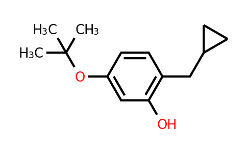 CAS 1243287-08-2 | 5-Tert-butoxy-2-(cyclopropylmethyl)phenol