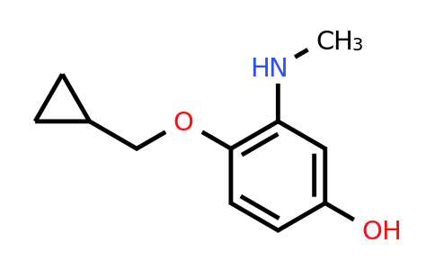 CAS 1243287-41-3 | 4-(Cyclopropylmethoxy)-3-(methylamino)phenol