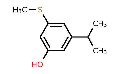 CAS 1243287-69-5 | 3-(Methylsulfanyl)-5-(propan-2-YL)phenol