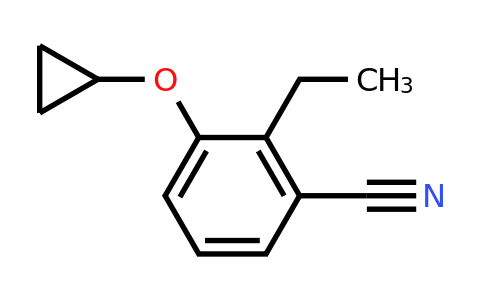 CAS 1243287-72-0 | 3-Cyclopropoxy-2-ethylbenzonitrile