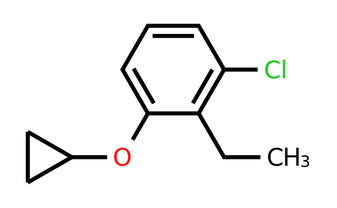 CAS 1243287-82-2 | 1-Chloro-3-cyclopropoxy-2-ethylbenzene
