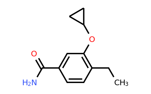 CAS 1243287-94-6 | 3-Cyclopropoxy-4-ethylbenzamide