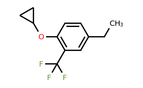 CAS 1243288-09-6 | 1-Cyclopropoxy-4-ethyl-2-(trifluoromethyl)benzene