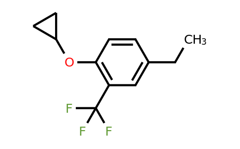 1-Cyclopropoxy-4-ethyl-2-(trifluoromethyl)benzene