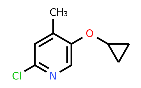 CAS 1243288-10-9 | 2-Chloro-5-cyclopropoxy-4-methylpyridine