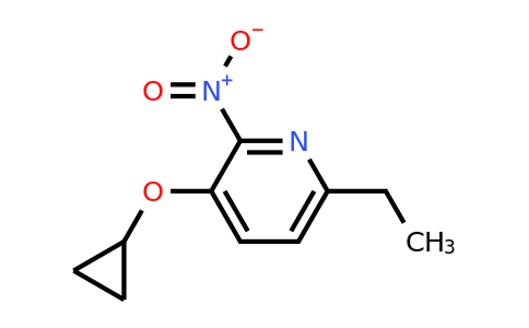 CAS 1243288-12-1 | 3-Cyclopropoxy-6-ethyl-2-nitropyridine