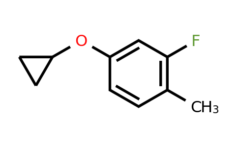 CAS 1243288-14-3 | 4-Cyclopropoxy-2-fluoro-1-methylbenzene