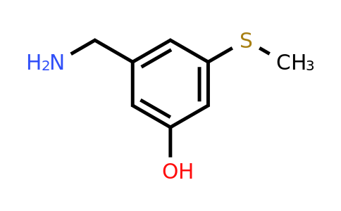 CAS 1243288-16-5 | 3-(Aminomethyl)-5-(methylsulfanyl)phenol