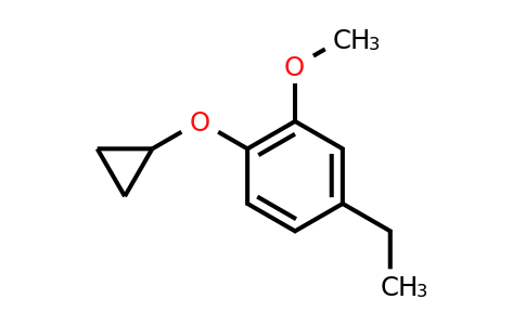 CAS 1243288-18-7 | 1-Cyclopropoxy-4-ethyl-2-methoxybenzene