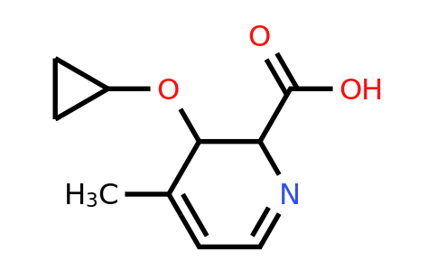 CAS 1243288-25-6 | 3-Cyclopropoxy-4-methyl-2,3-dihydropyridine-2-carboxylic acid