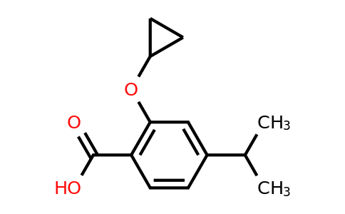 CAS 1243288-32-5 | 2-Cyclopropoxy-4-isopropylbenzoic acid