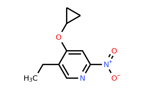 CAS 1243288-47-2 | 4-Cyclopropoxy-5-ethyl-2-nitropyridine