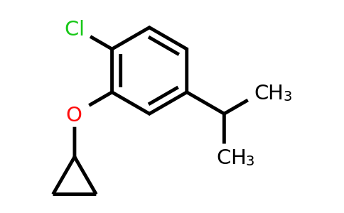 CAS 1243288-57-4 | 1-Chloro-2-cyclopropoxy-4-(propan-2-YL)benzene