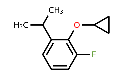 CAS 1243288-64-3 | 2-Cyclopropoxy-1-fluoro-3-(propan-2-YL)benzene