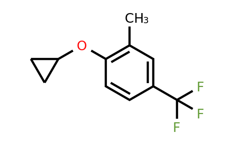 CAS 1243288-65-4 | 1-Cyclopropoxy-2-methyl-4-(trifluoromethyl)benzene