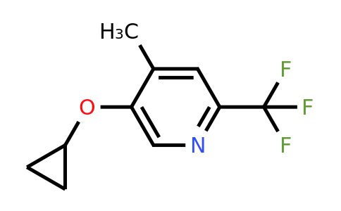 CAS 1243288-67-6 | 5-Cyclopropoxy-4-methyl-2-(trifluoromethyl)pyridine