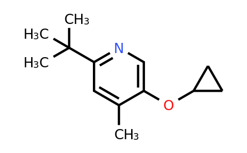 CAS 1243288-69-8 | 2-Tert-butyl-5-cyclopropoxy-4-methylpyridine
