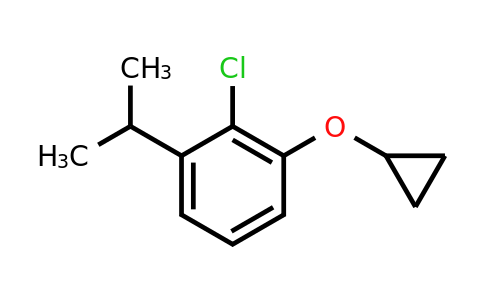 CAS 1243288-73-4 | 2-Chloro-1-cyclopropoxy-3-(propan-2-YL)benzene