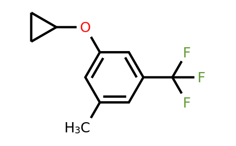 CAS 1243288-74-5 | 1-Cyclopropoxy-3-methyl-5-(trifluoromethyl)benzene