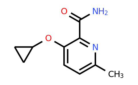 CAS 1243288-80-3 | 3-Cyclopropoxy-6-methylpicolinamide
